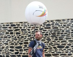Street marketing balloon for the Tour de France