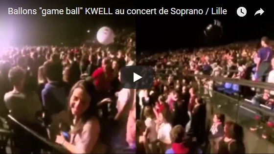 Ballon crowd Kwell concert by Soprano