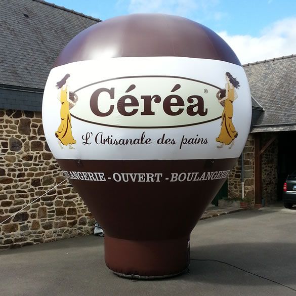 Inflatable balloon for bakery advertising