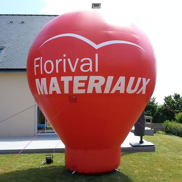 Advertising balloon Florival Matériaux 