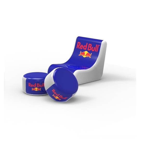 Inflatable chair for Redbull