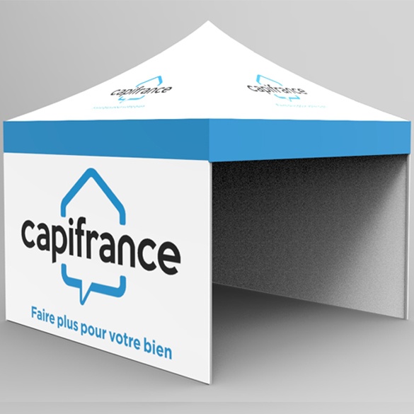 Aluminium tent pro for CapiFrance