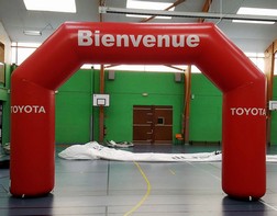 Inflatable arch for Toyota dealership