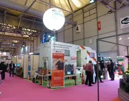 Sicli light balloon at a commercial trade show