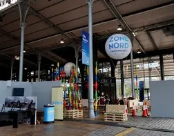 Signage balloon at the Autonomy trade show