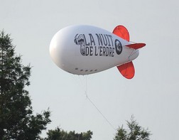 An airship for the LNDE festival: La Nuit de l'Edre