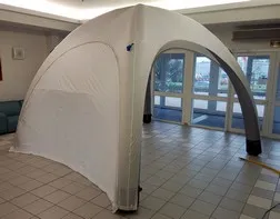 Sealed-air inflatable tent 4m x 4m without blower