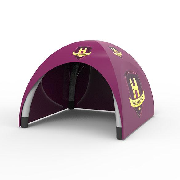 Captive air inflatable tent for HBC Nantes