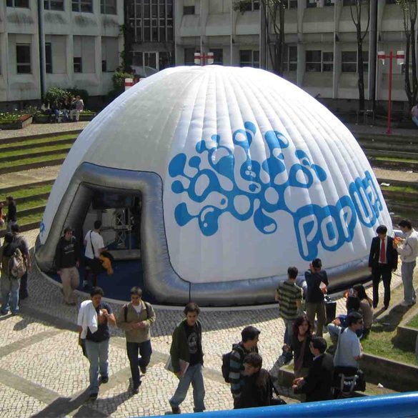 Inflatable domes or igloos for advertising