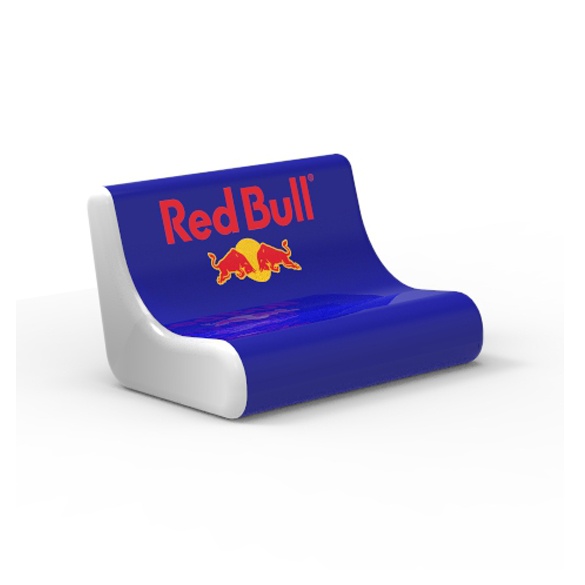 Customised sofa for Redbull